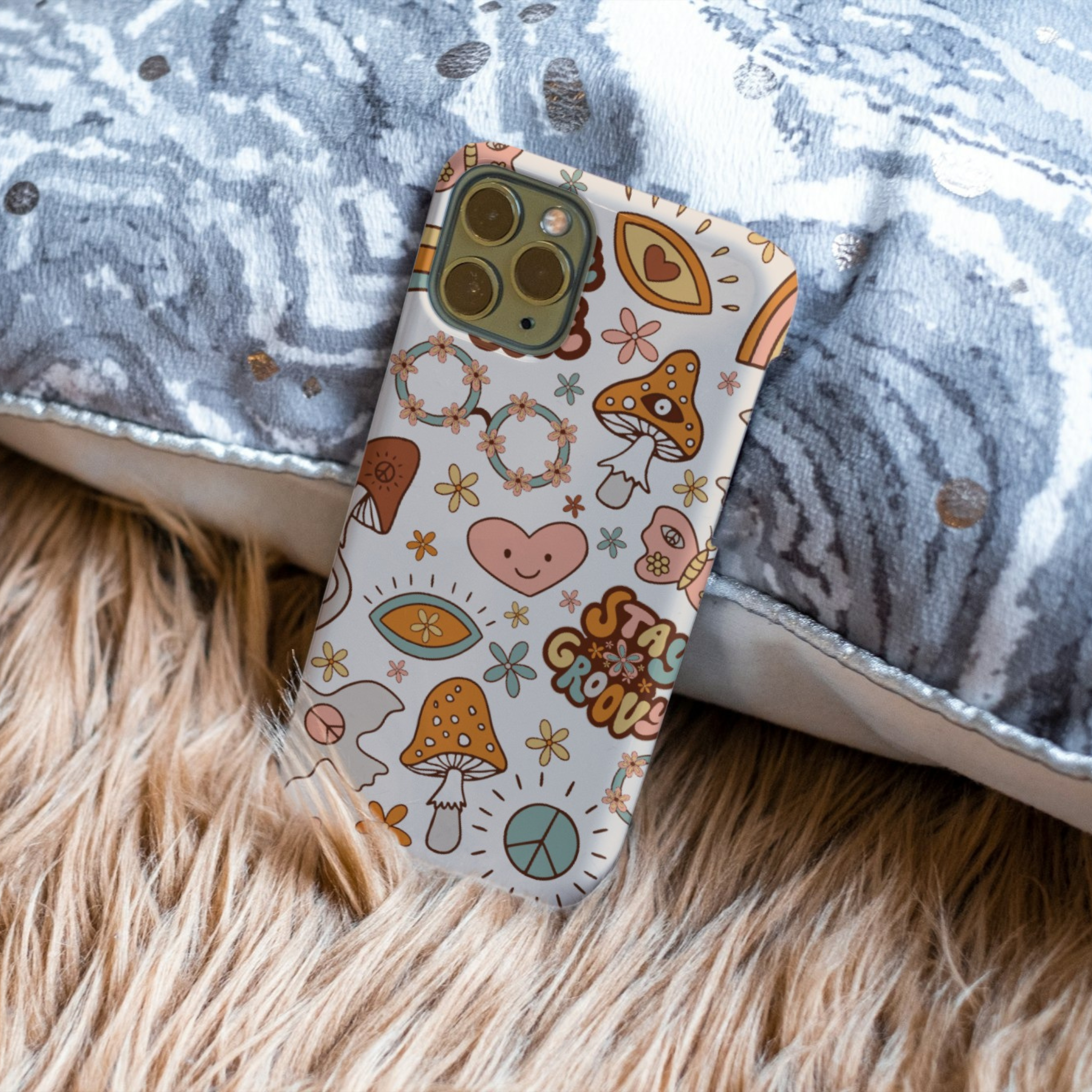 Peace and Love iPhone Case